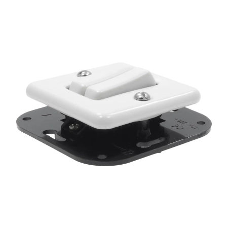 Włącznik żaluzjowy ceramiczny, kwadratowy podtynkowy biały Ceramic Loft