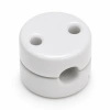 Uchwyt kabla ceramiczny biały 28×18 mm na 1 przewód - Ceramic Classic Loft