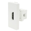Gniazdo HDMI biały, moduł 1/2 do ramki Tawoia Glass