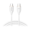 Kabel USB-C - USB-C, 100 W, 1,5 m, biały, Miccell, MIC-004050