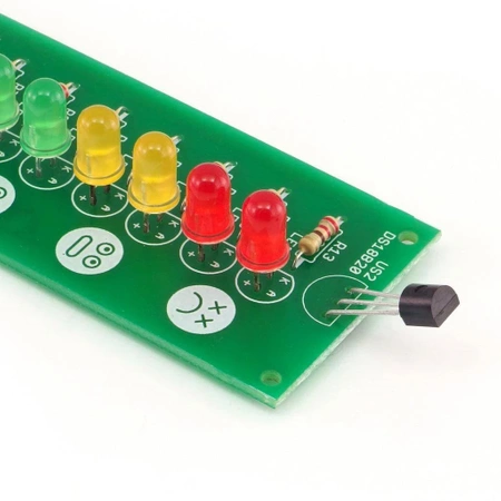 Termometr LED z emoji - TermoEmotek - zestaw DIY do nauki lutowania AVTEDU630