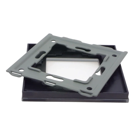 Ramka szklana - pojedyncza - czarna - do modułów Tawoia Glass