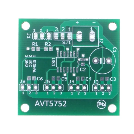 Rozgałęźnik dla serwomechanizmów - PCB do projektu AVT 5752