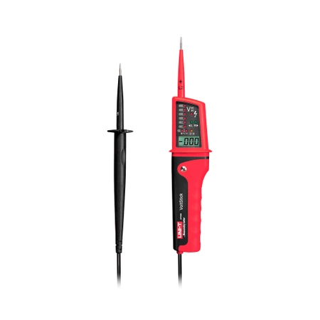 Tester napięć DC / AC, szybka detekcja fazy / zera, max 400Hz, diody LED + LCD, Uni-T UT-15C