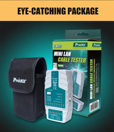 Tester LAN RJ45, RJ11, RJ12, BNC, NCV, Proskit MT-7058