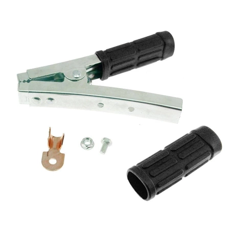 Krokodylek do akumulatora 600A czarny