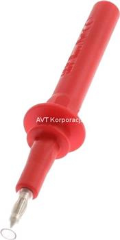 Sonda probiercza 133mm z bezpiecznikiem 10A gniazdo 4mm, czerwona