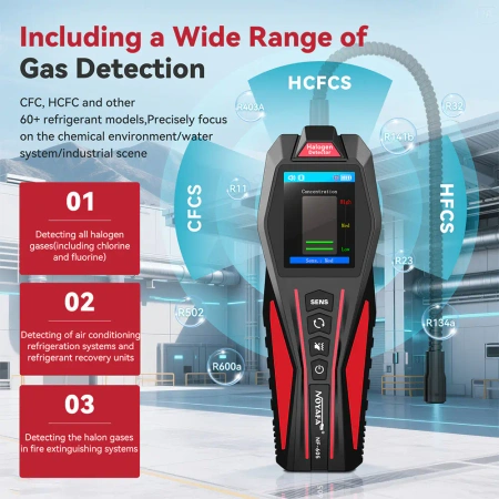 Detektor wycieków gazów halogenowych do HVAC i przemysłu Noyafa NF-605