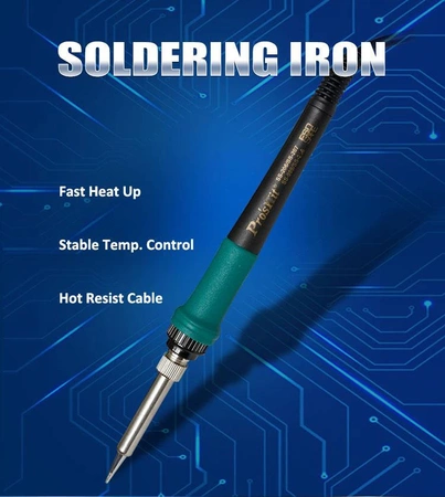 Stacja lutownicza hotair 700W 24L/min + lutownica grotowa 60W Proskit SS-989B