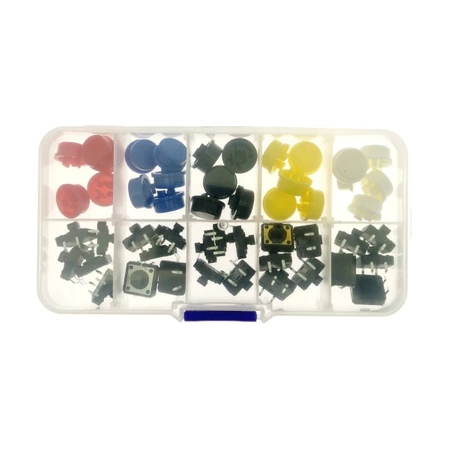 Zestaw przycisków switch 12x12x7.3mm do Arduino, 25szt