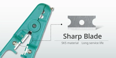 Ściągacz izolacji z przewodów UTP/STP 3.2-9mm, 6PK-501 Proskit