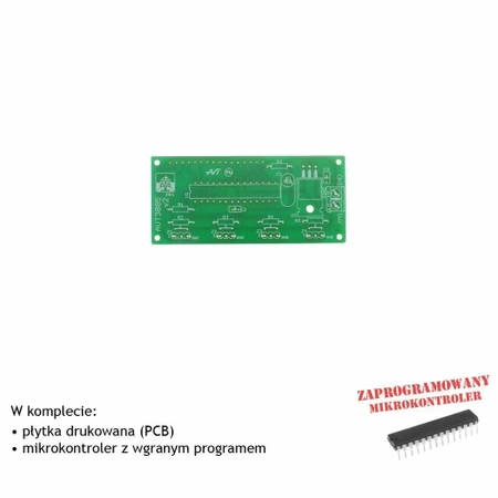 4-kanałowy termometr cyfrowy, PCB i mikroprocesor do projektu AVT3085