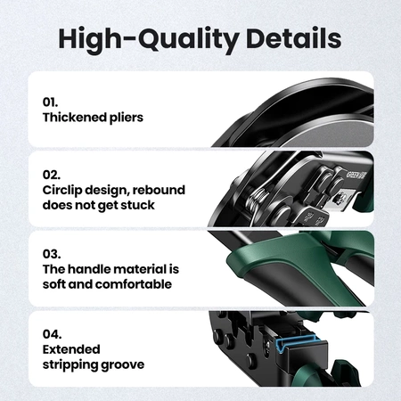 Zaciskarka złączy RJ 6P i 8P - RJ45 Ethernet Ugreen NW136