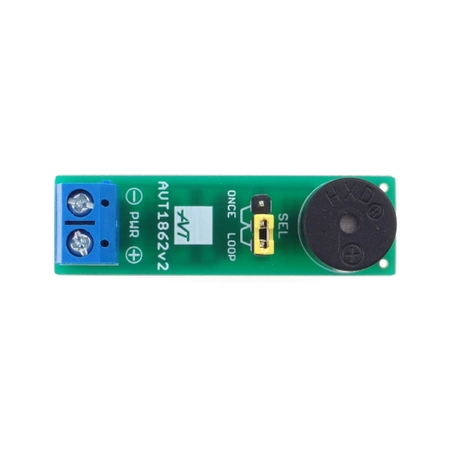 Sygnalizator akustyczny 7-15 V z trybem ONCE/LOOP - zlutowany KIT AVT 1862