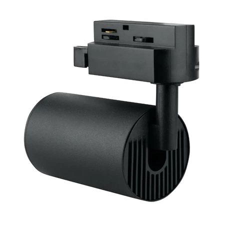 Zestaw oświetlenia szynowego X-LINE: 4 reflektory GU10, 2x1m szyny, złączka prosta, czarny