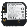 Gniazdko elektryczne Schuko z USB A+C 20W z watomierzem WiFi i Bluetooth białe podtynkowe (moduł bez ramki) - TAWOIA Smart Home