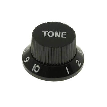 Gałka do potencjometru na oś 6mm - 18mm - czarna, napis TONE - GGC18