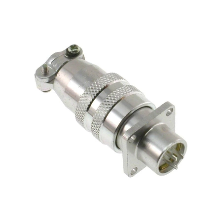 Gniazdo + wtyk na panel, aluminiowy, szybkozłącze, seria C03 / 3 pin