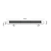 Belka ostrzegawcza LED na dach pojazdu, 91 cm, 81W, 192 LED, światło pomarańczowe, śruby, TA2, BLK0022-2
