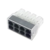 Złącze zatrzaskowe 8 pól, szybkozłącze instalacyjne 2.5mm2 400V, raster 5.6mm