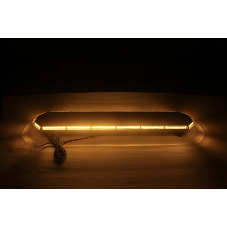 Belka ostrzegawcza LED na dach pojazdu, 188 cm, 122W, 252 LED, światło pomarańczowe, śruby, R65 R10, BLK0043