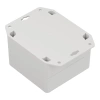 Obudowa hermetyczna ZP90.90.60UJH, 91,6 × 91,4 × 60 mm, ABS, jasnoszara, z uchem, Kradex