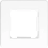 Ramka pojedyncza, plastikowa, biała, QUAD Electromalt, QAD1001W