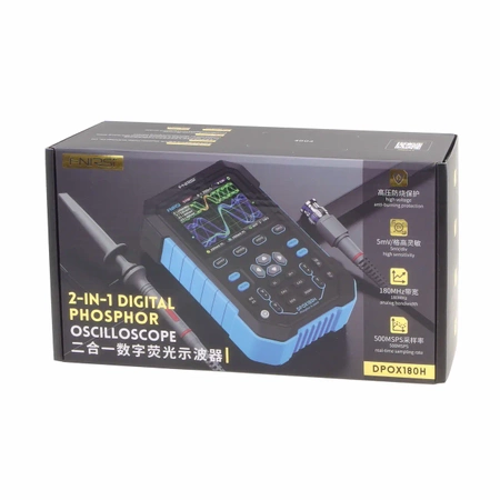 Oscyloskop dwukanałowy 180MHz; Generator sygnału FNIRSI DPOX180H