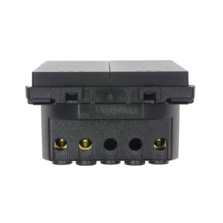 Moduł - Włącznik światła podwójny - czarny - Tawoia Glass