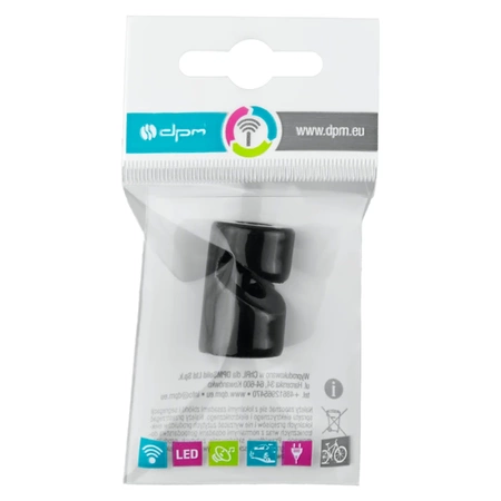 Uchwyt kabla ceramiczny 20x30mm, natynkowy czarny Ceramic Loft