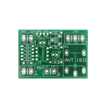 Timer ON/OFF NE555 0-10 min z przekaźnikiem 230 V - PCB do projektu AVT 1821