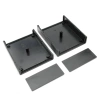 Obudowa uniwersalna KM-42N, 111 × 91 × 43 mm, ABS, czarna, moletowana, z panelami, Maszczyk