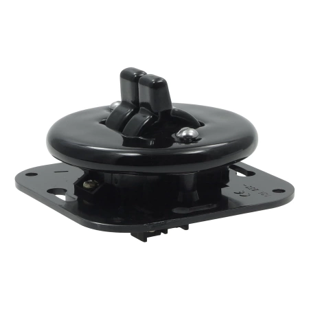 Włącznik żaluzjowy kołyskowy ceramiczny, okrągły podtynkowy czarny Ceramic Loft