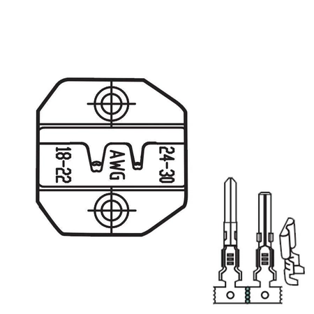Zaciskarka konektorów nieizolowanych 0.05-1mm2, Proskit CP-3006FD36