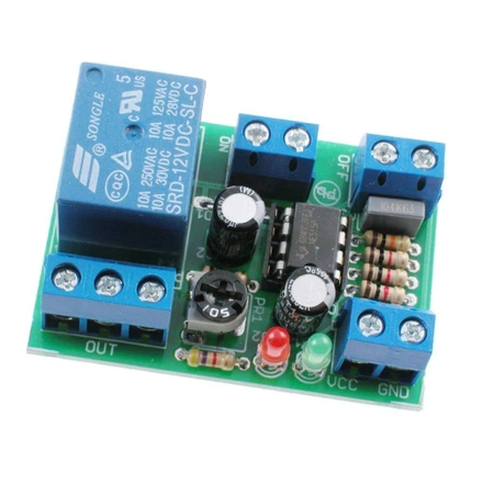Timer ON/OFF NE555 0-10 min z przekaźnikiem 230 V - KIT AVT 1821