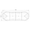 Belka ostrzegawcza LED 980x326x81mm R65 R10 BLK0013
