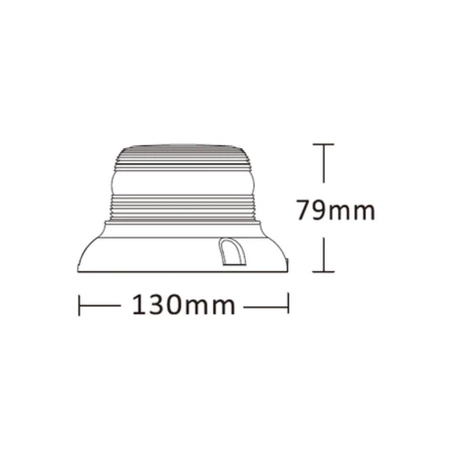 Lampa ostrzegawcza LED do pojazdu, 25W, 24 LED, światło pomarańczowe, 3 śruby, R65 R10, 12V/24V, ALR0074
