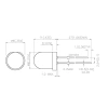 Dioda LED f8 zielona 60mcd