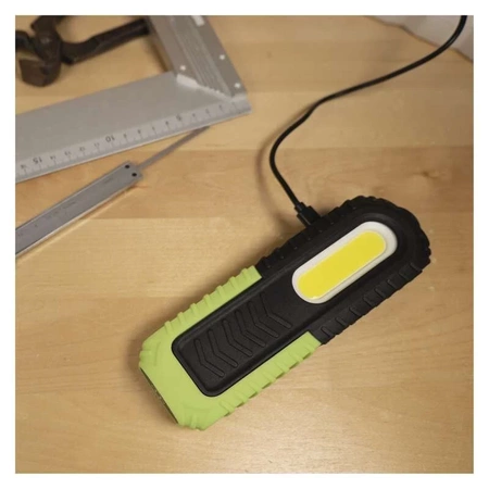 Lampa warsztatowa LED 5W COB +3W LED, 400lm, 2000mAh ładowalna