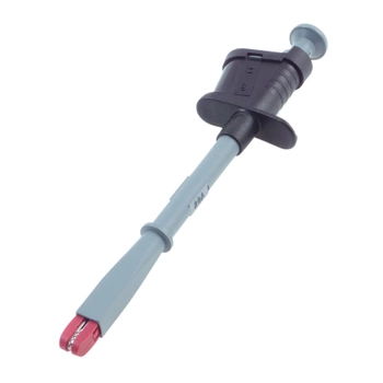 Chwytak krokodyl 155mm z gniazdem 4mm 20A, czarny