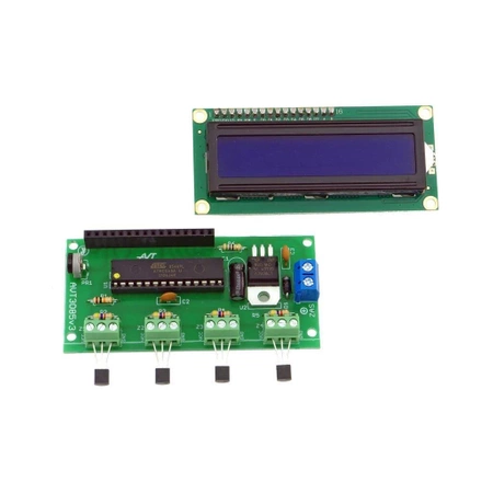 Miernik temperatury 4-kanałowy - auto-detekcja czujnika - zlutowany KIT AVT 3085