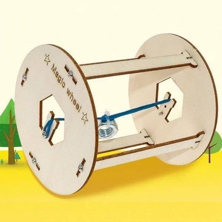 Magiczny walec koło DIY - zabawka edukacyjna