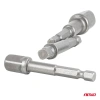 Zestaw 3 adapterów do wkrętarki z trzpieniem 1/4" HEX na nasadki 1/4", 3/8" i 1/2" - AMiO 04933