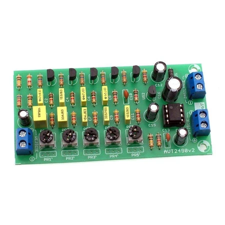 Korektor graficzny audio 5-kanałowy equalizer - zlutowany KIT AVT 2490