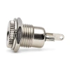 Gniazdo zasilania DC 2,5/5,5 mm do obudowy, metalowe (nakrętka)