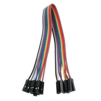 Zestaw przewodów połączeniowych żeński–żeński 20cm – 10 szt. do płytek stykowych, Arduino i ESP32