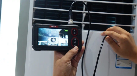 Przemysłowy endoskop inspekcyjny do diagnostyki nieniszczącej z ekranem 4.3″ i sondą IP67, Kamera inspekcyjna Uni-T UT667