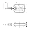 Wyłącznik pływakowy kwadratowy, 8A 250V, przewód 1.5-2m