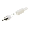 Wtyk RCA biały, plastik