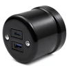 Natynkowe gniazdo USB A+C 5V 4A czarne Ceramic Classic Loft